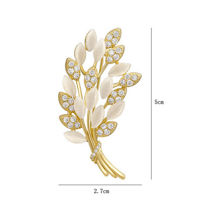 Búzafül virág kristály brossok csokor új női melltű ékszer kiegészítők ajándék broche De Flores