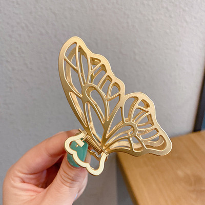 Tendință Geometrie Accesorii pentru păr Femei Agrafă pentru gheare de păr Aur Argintiu Punk Metal Simulare Perlă Big Jaw Crab Articole pentru cap Bijuterii 2022