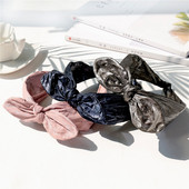 Bentite din piele PU Accesorii pentru păr pentru femei Moda de vară Fată Cercete late Bentite coreeane cu papillon Tiara Accesorii Mujer