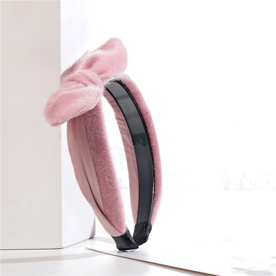 Benzile de păr din catifea Cercete de diademă pentru femei pentru fete Accesorii de păr drăguțe Coreeană cu fundă mare dinți Benzi de pieptene Bijuterii pentru petrecere cu ridicata