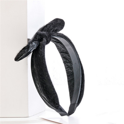 Benzile de păr din catifea Cercete de diademă pentru femei pentru fete Accesorii de păr drăguțe Coreeană cu fundă mare dinți Benzi de pieptene Bijuterii pentru petrecere cu ridicata