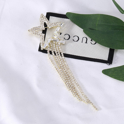 Dmari Luksuslikud Ehted Rhinestone pika lõngaga Tutt Prossid Korea moodne kikilips revääritihvt Naistele Rõivad Aksessuaarid