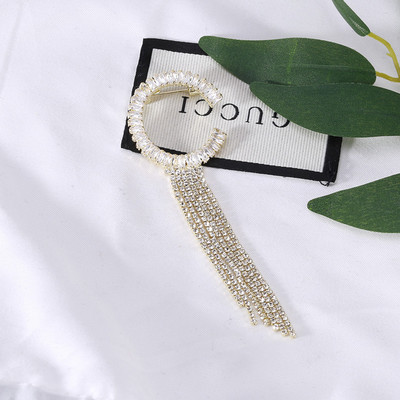 Dmari Luksuslikud Ehted Rhinestone pika lõngaga Tutt Prossid Korea moodne kikilips revääritihvt Naistele Rõivad Aksessuaarid