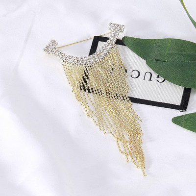 Dmari Luksuslikud Ehted Rhinestone pika lõngaga Tutt Prossid Korea moodne kikilips revääritihvt Naistele Rõivad Aksessuaarid