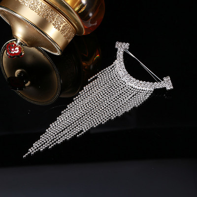 Dmari Luksuslikud Ehted Rhinestone pika lõngaga Tutt Prossid Korea moodne kikilips revääritihvt Naistele Rõivad Aksessuaarid