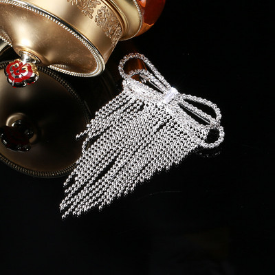 Dmari Luksuslikud Ehted Rhinestone pika lõngaga Tutt Prossid Korea moodne kikilips revääritihvt Naistele Rõivad Aksessuaarid