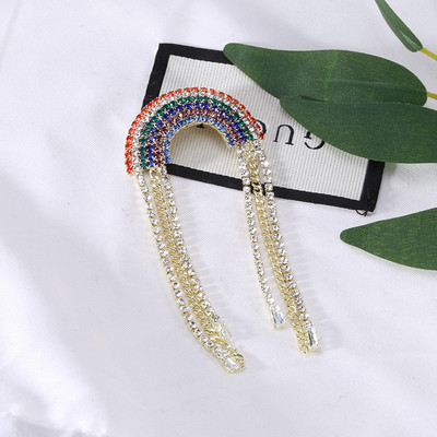 Dmari Luksuslikud Ehted Rhinestone pika lõngaga Tutt Prossid Korea moodne kikilips revääritihvt Naistele Rõivad Aksessuaarid