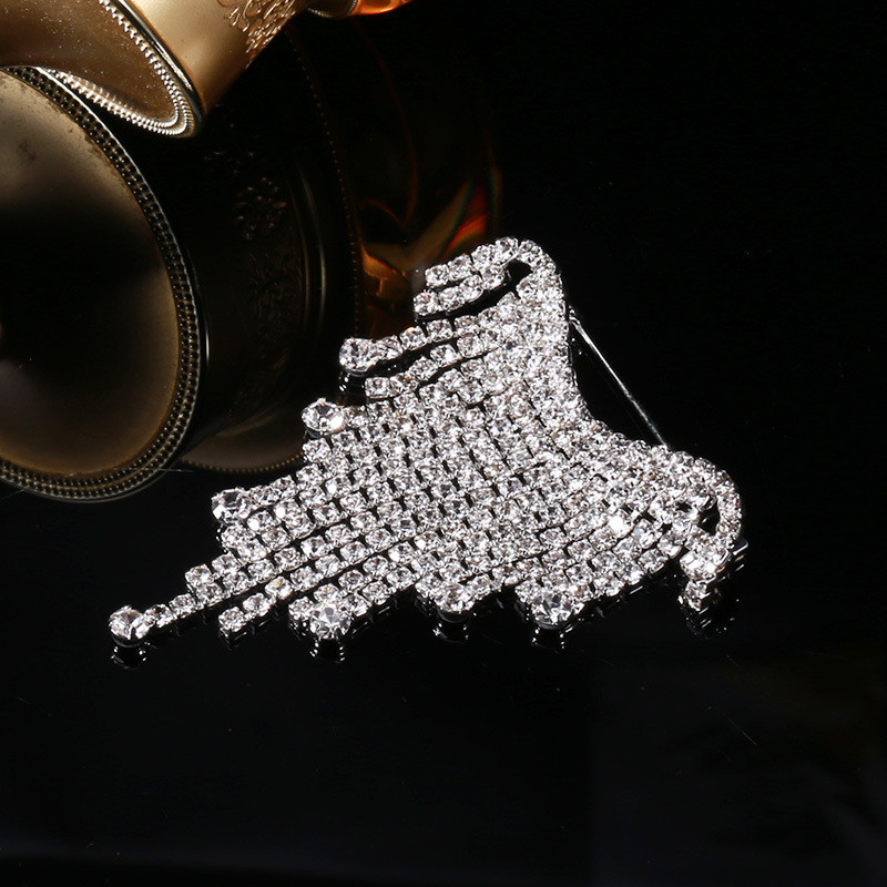 Dmari Luksuslikud Ehted Rhinestone pika lõngaga Tutt Prossid Korea moodne kikilips revääritihvt Naistele Rõivad Aksessuaarid