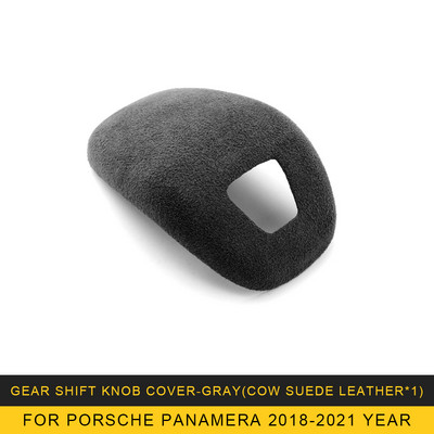 Pentru Porsche Panamera 2018 2019 2020 2021 Accesorii mașini Piele veritabilă piele de vacă piele intoarsă Capac butonului schimbătorului de viteze Protector Carcasă Cadru