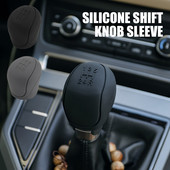 Capac buton schimbător de viteze din silicon Husă pentru mâner cu mâner antiderapant Automobile Guler pentru schimbarea vitezei Accesorii auto Interior