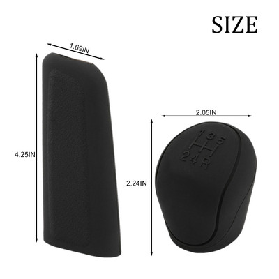 Capac buton schimbător de viteze din silicon Husă pentru mâner cu mâner antiderapant Automobile Guler pentru schimbarea vitezei Accesorii auto Interior