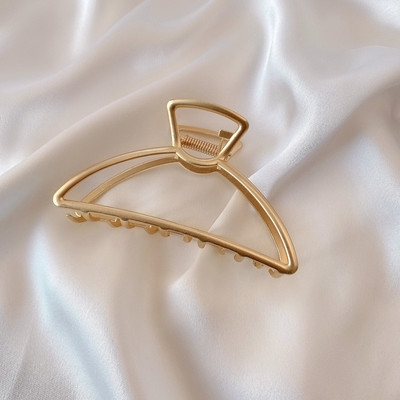 56Styles Koreai Fém Arany Ezüst Női Hajkapcsok Gyöngyök Hajtűk Hajkiegészítők Geometrikus Rák Hajcsat Női Barrette