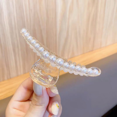 56Styles Koreai Fém Arany Ezüst Női Hajkapcsok Gyöngyök Hajtűk Hajkiegészítők Geometrikus Rák Hajcsat Női Barrette