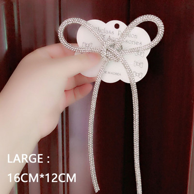 HUANZHI 2020 UUS Korea INS Isiksuse liialdus Läikiv tsirkoonist vibu kleit pross naistele Tüdrukutele Kaelus Aksessuaarid Ehted