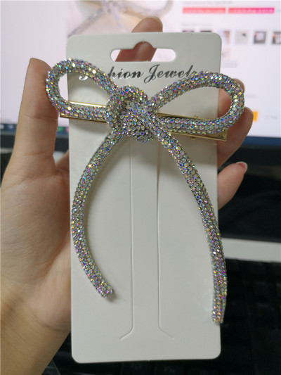 HUANZHI 2020 UUS Korea INS Isiksuse liialdus Läikiv tsirkoonist vibu kleit pross naistele Tüdrukutele Kaelus Aksessuaarid Ehted