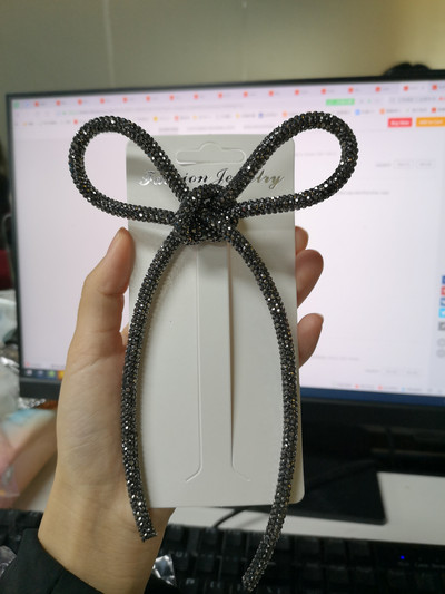 HUANZHI 2020 UUS Korea INS Isiksuse liialdus Läikiv tsirkoonist vibu kleit pross naistele Tüdrukutele Kaelus Aksessuaarid Ehted