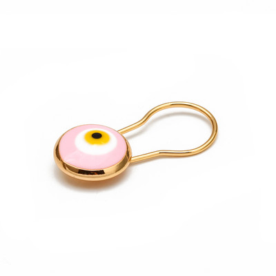 Broșă cu ochi norocos, albastru turcesc, cu ochi rău, pentru femei, bărbați, cu picături de ulei, coroană de flori, stea Hamsa, farmec de mână, bijuterii de modă BD52