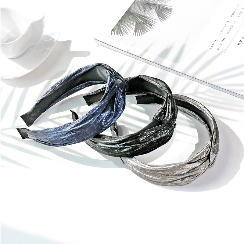 Benzite de păr înnodate Bijuterii Cercete laterale late Accesorii de păr pentru femei Coreeană Tiara inițială Fată Yogo Sport Bențite Ornament 2019