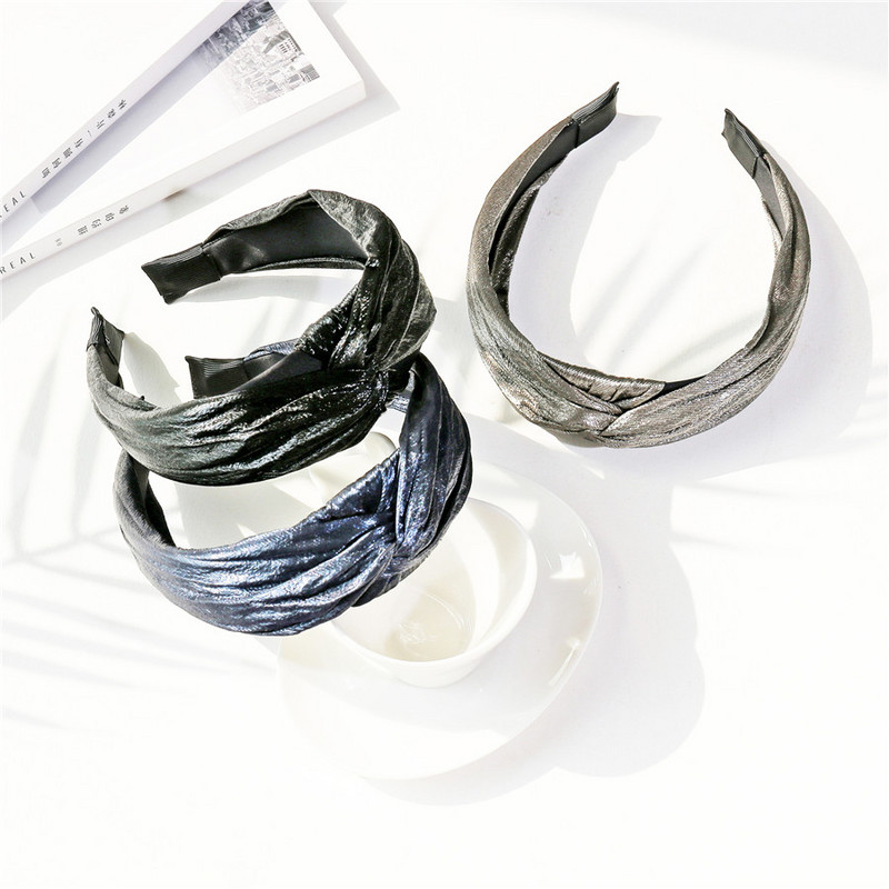 Benzite de păr înnodate Bijuterii Cercete laterale late Accesorii de păr pentru femei Coreeană Tiara inițială Fată Yogo Sport Bențite Ornament 2019