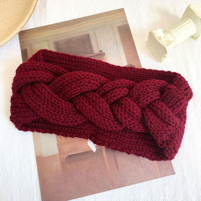 Nou 2020 bentite pentru femei, iarnă, benzi largi, turban de lână tricotat în cruce, accesorii pentru păr la modă, bandane sportive pentru fete, accesorii pentru cap