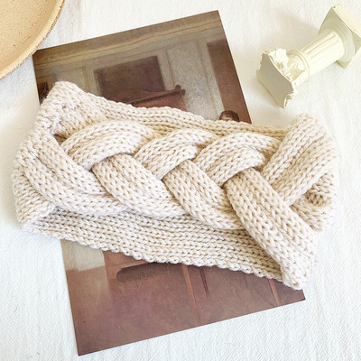 Nou 2020 bentite pentru femei, iarnă, benzi largi, turban de lână tricotat în cruce, accesorii pentru păr la modă, bandane sportive pentru fete, accesorii pentru cap