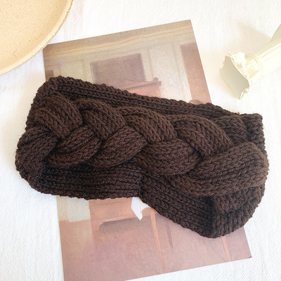 Nou 2020 bentite pentru femei, iarnă, benzi largi, turban de lână tricotat în cruce, accesorii pentru păr la modă, bandane sportive pentru fete, accesorii pentru cap