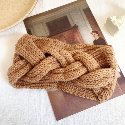 Nou 2020 bentite pentru femei, iarnă, benzi largi, turban de lână tricotat în cruce, accesorii pentru păr la modă, bandane sportive pentru fete, accesorii pentru cap