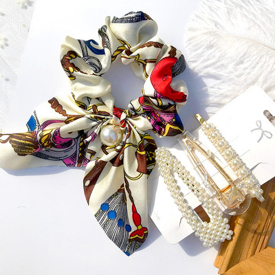 Noua simulare de perle ace de păr Clip pentru femei Set de accesorii de păr Fashion Scrunchies Holder Barrettes Bentite Fete Ornamente