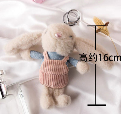 14 cm armas Pluff Bunny võtmehoidja Rex Küüliku karusnahast võtmehoidjad Naistele Kotid Mänguasjad Nukk Kohev Pom Pom Armas pomponist võtmehoidja