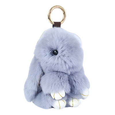 14 cm armas Pluff Bunny võtmehoidja Rex Küüliku karusnahast võtmehoidjad Naistele Kotid Mänguasjad Nukk Kohev Pom Pom Armas pomponist võtmehoidja