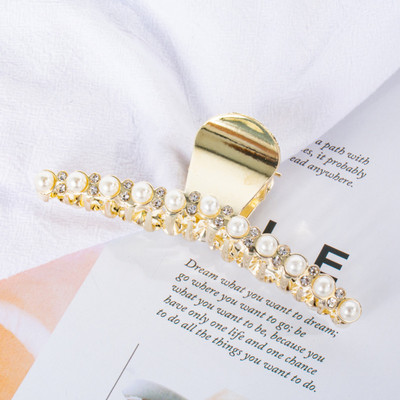 Agrafe cu gheare de păr cu perle de cristal, 11 stiluri, accesorii pentru păr, cleme de păr pentru femei, punk, cleme mari de metal auriu, cleme pentru fălci, pentru femei, 2021