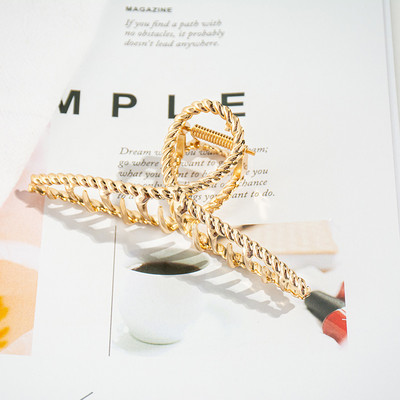 Agrafe cu gheare de păr cu perle de cristal, 11 stiluri, accesorii pentru păr, cleme de păr pentru femei, punk, cleme mari de metal auriu, cleme pentru fălci, pentru femei, 2021