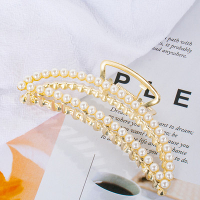 Agrafe cu gheare de păr cu perle de cristal, 11 stiluri, accesorii pentru păr, cleme de păr pentru femei, punk, cleme mari de metal auriu, cleme pentru fălci, pentru femei, 2021