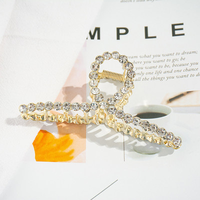 Agrafe cu gheare de păr cu perle de cristal, 11 stiluri, accesorii pentru păr, cleme de păr pentru femei, punk, cleme mari de metal auriu, cleme pentru fălci, pentru femei, 2021