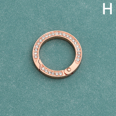 Νέα μόδα Μεταλλικό μπρελόκ στρας υψηλής ποιότητας Ανδρικά Γυναικεία Στρογγυλά μπρελόκ Κομψά στολίδια για κρεμαστά τσάντα Αξεσουάρ μπρελόκ