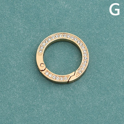 Νέα μόδα Μεταλλικό μπρελόκ στρας υψηλής ποιότητας Ανδρικά Γυναικεία Στρογγυλά μπρελόκ Κομψά στολίδια για κρεμαστά τσάντα Αξεσουάρ μπρελόκ