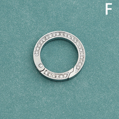 Νέα μόδα Μεταλλικό μπρελόκ στρας υψηλής ποιότητας Ανδρικά Γυναικεία Στρογγυλά μπρελόκ Κομψά στολίδια για κρεμαστά τσάντα Αξεσουάρ μπρελόκ