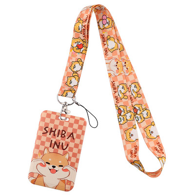 DZ1445 Új Sakura Cherry Blossoms Flower zsinór kártya azonosító jelvénytartó kulcstartó bérlet edzőterem mobil gyerekek kulcstartó kulcstartók ajándékok