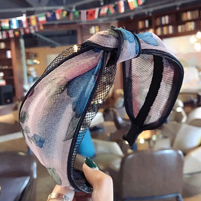 Benzile de păr mari Turband Vintage Nod Tiara Femeii Lățimea Marginei Dinți Pieptene Accesorii de păr pentru femei Moda de vară Articole pentru cap