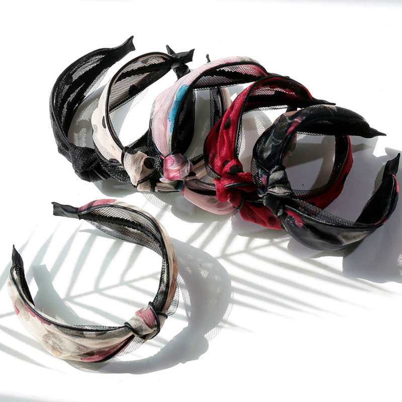 Benzile de păr mari Turband Vintage Nod Tiara Femeii Lățimea Marginei Dinți Pieptene Accesorii de păr pentru femei Moda de vară Articole pentru cap