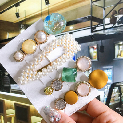 23 de stiluri accesorii de păr femei acrilic Planet Starfish Barrette Set cleme de păr coreeane perle agrafe femei bijuterii 2020