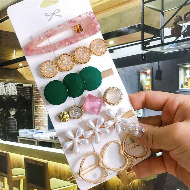 23 de stiluri accesorii de păr femei acrilic Planet Starfish Barrette Set cleme de păr coreeane perle agrafe femei bijuterii 2020