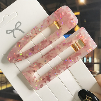 Agrafă de păr din acril de modă Ins pentru femei, fete, set de barete, agrafe cu perle, accesorii de păr geometrice coreene, cleme de păr pentru copii 2020