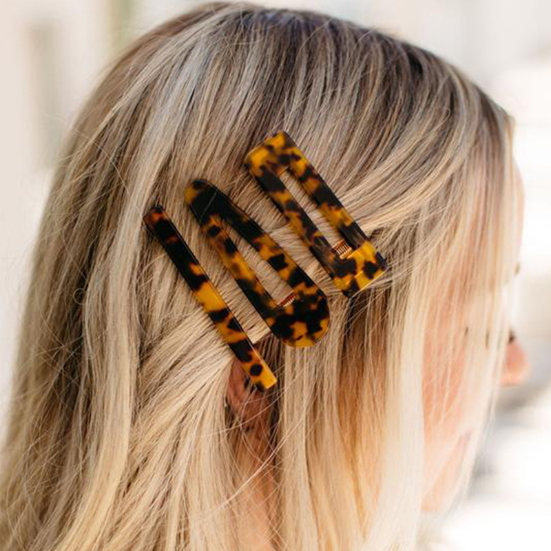 Agrafă de păr din acril de modă Ins pentru femei, fete, set de barete, agrafe cu perle, accesorii de păr geometrice coreene, cleme de păr pentru copii 2020