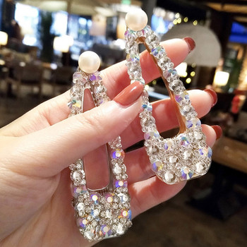 Big Full Crystal Hair Pins Clips for Women Head Κοσμήματα Κορεατικά χρυσά μαργαριτάρια φουρκέτες Αξεσουάρ για τα μαλλιά γάμου Δώρο