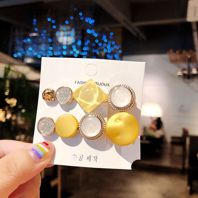 3 ks/sada módnych sponiek do vlasov pre ženy, vlasové doplnky, vintage akrylové flitrované BB sponky do vlasov, dievčenské imitácie perál, sponky do vlasov, šperky