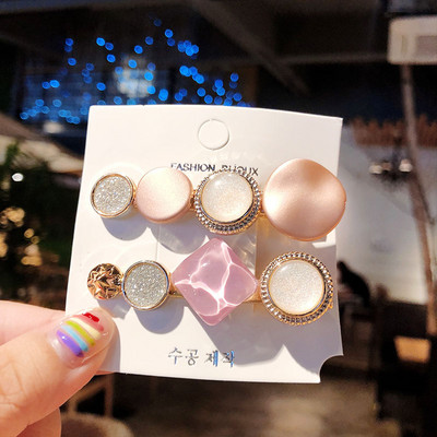 3 ks/sada módnych sponiek do vlasov pre ženy, vlasové doplnky, vintage akrylové flitrované BB sponky do vlasov, dievčenské imitácie perál, sponky do vlasov, šperky