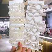 3 buc/set de perle din plastic Barette agrafă de păr pentru femei Accesorii de păr la modă coreeană geometrică agrafă de păr pentru femei Oranments