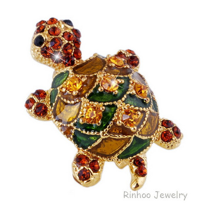 Rinhoo, la modă, broșă cu cocoș mare, pentru femei, broască țestoasă, melci, broșă cu strass, bijuterii, accesorii pentru haine, cadou