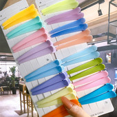 8 buc/set Accesorii de păr Agrafe de păr pentru coafare de salon de bază pentru femei, din plastic anti-alunecare, cleme de păr multicolore, comerț cu ridicata 2021